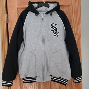 Chicago White Sox Heavyweight Full Zip Hoodie/jacket Sz Large